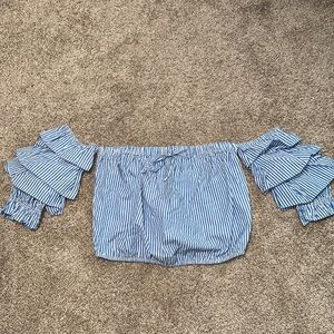American Eagle Off The Shoulder Crop Top L